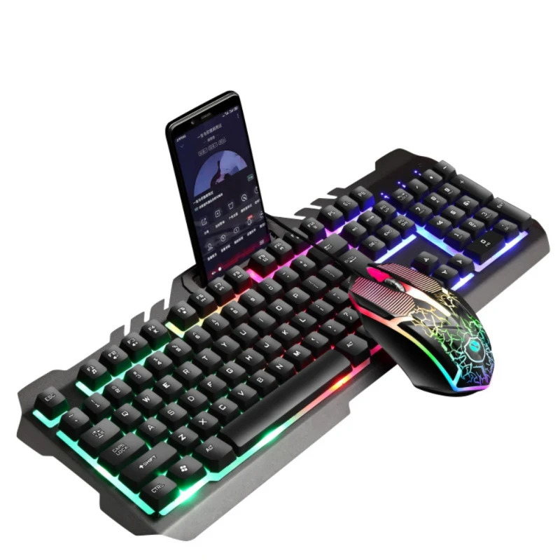 Набор для игровой мыши и клавиатуры T21 радужная подсветка USB PS4 PS3 XBOX ПК|Клавиатуры|