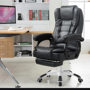 

Office Chair Computer Boss Chair Lying Lifting Staff Armchair with Footrest Massage Metalic Gaming Chairs