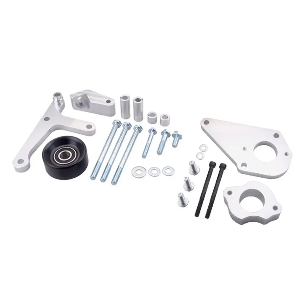 

2-in-1 Motor Bracket Alternator Durable Simple Solid Kit for LS Truck Low Mount Power Steering Pump For LSX LS1 LS6