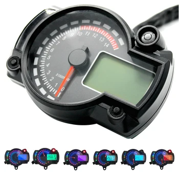 

Motorcycle tachometer odometer digital backlight modification accessories Universal Digital Instrument Adjustable Panel Display