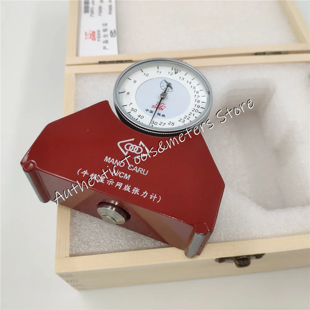 Mesh Tension Meter Newton Pressure Gauge Mechanical Steel Tension Gauge Tensometer for Silk Screen Printing 7-50N 