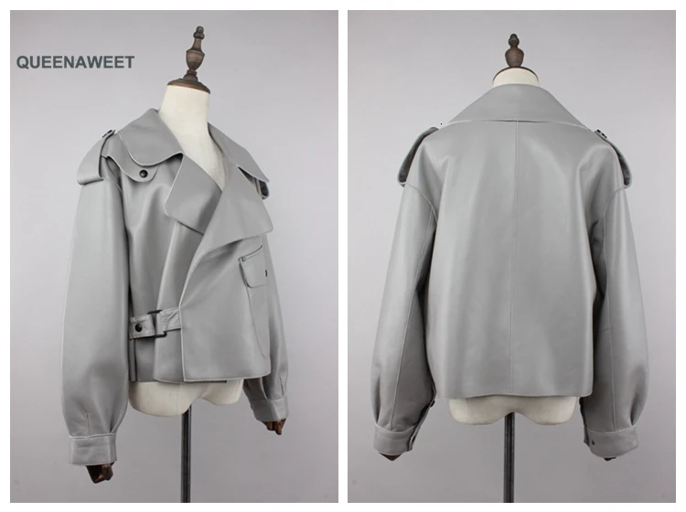 Новое поступление куртка из натуральной кожи Модная женская натуральная овечья кожа пальто Куртки из натуральной кожи