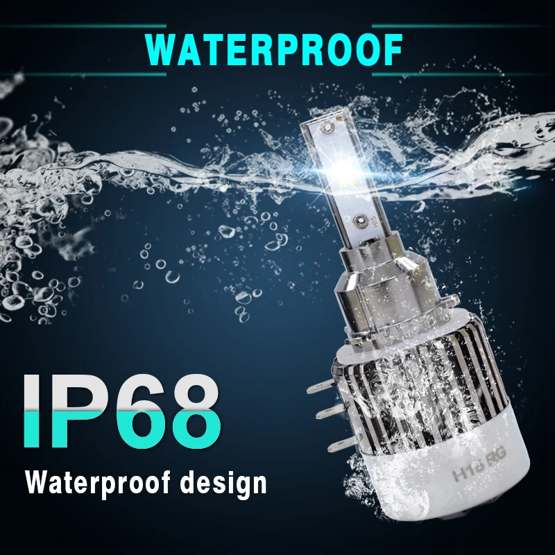 HIDLT 2PCS 12V-24V Car LED Headlight H15 120W 6500K White Super Bright Canbus Error Free Auto LED Replacement Fog Lamp Bulbs (8)