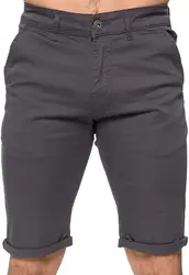 Short d'été en coton extensible pour homme, coupe cintrée, disponible en noir, bleu, rouge, gris 