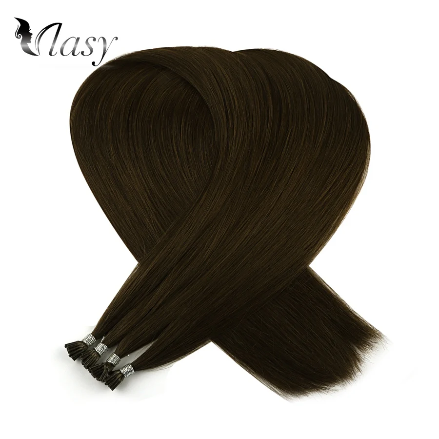 Vlasy 1g/s I Tip Hair Extensions Remy Fusion Stick Tip Hair Straight Double Drawn Keratin Pre Bonded Human Hair 20'' 28''