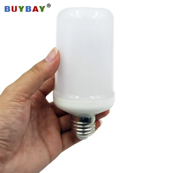 

Only Flame Mode E26 B22 E27 E14 E12 LED Lamp Flame Effect Fire Light Bulb Holiday Decoration flame bulb AC85-265V/DC12V