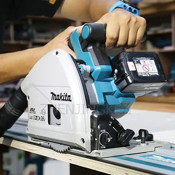 Online Cut-in Track Saw Electric Portable Home Wood Circular Saw Equipment Hand Held Cutting Machine Woodworking Machinery 220V/1300W