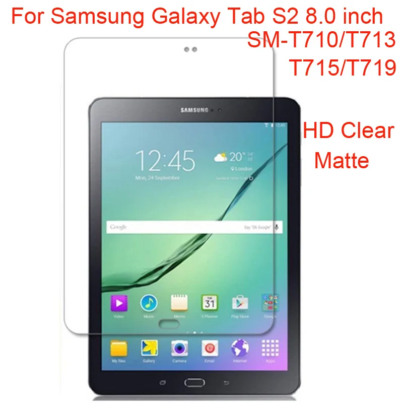 5 шт./лот HD Прозрачная/матовая защитная пленка для экрана Samsung Galaxy Tab S2 8 0 дюйма