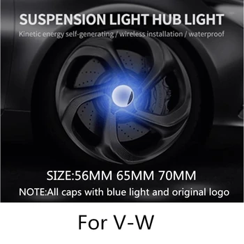 

Badge 4X Hub Light Car Wheel Caps Light Center Cover Lighting Cap Floating Illumination LED auto For V-olkswag-en Styling Emblem