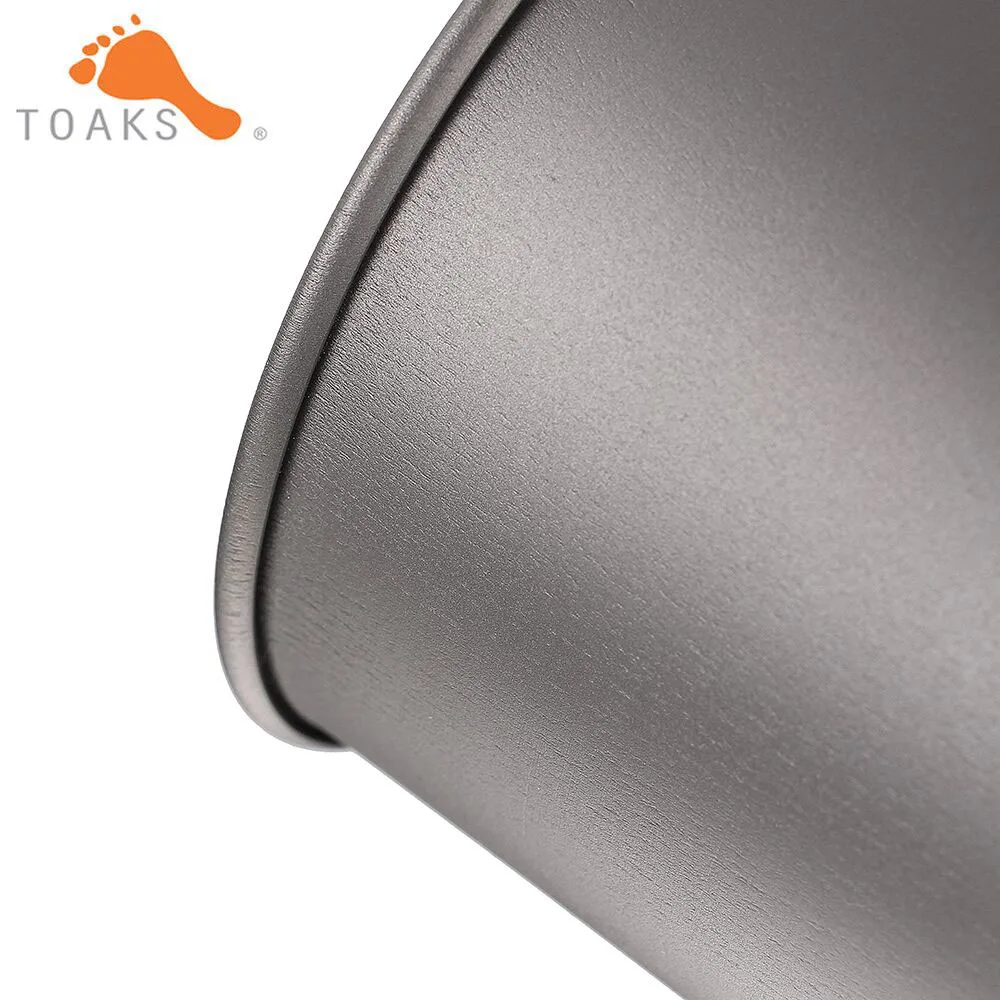 TOAKS Titanium Cup Coffee Tea Mug Ultralight For Outdoor Camping Tableware Without Lid Foldable Handle 450ml 60g CUP-450 5