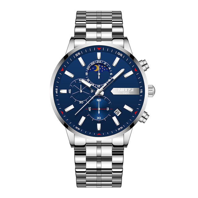 Men Chronograph Quartz Watch Fashion Mens Watches Top Brand Luxury Waterproof Clock Sport Watch  Relogio Masculino 2501