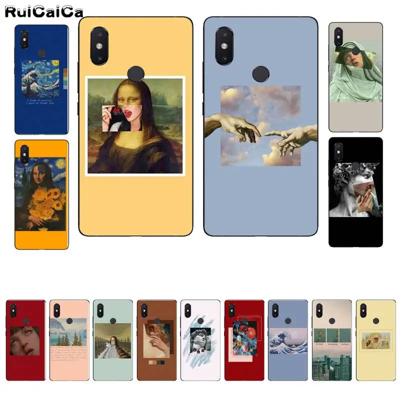 RuiCaiCa отличное искусство эстетическое Ван Гог Мона Лиза Coque чехол для телефона Xiaomi