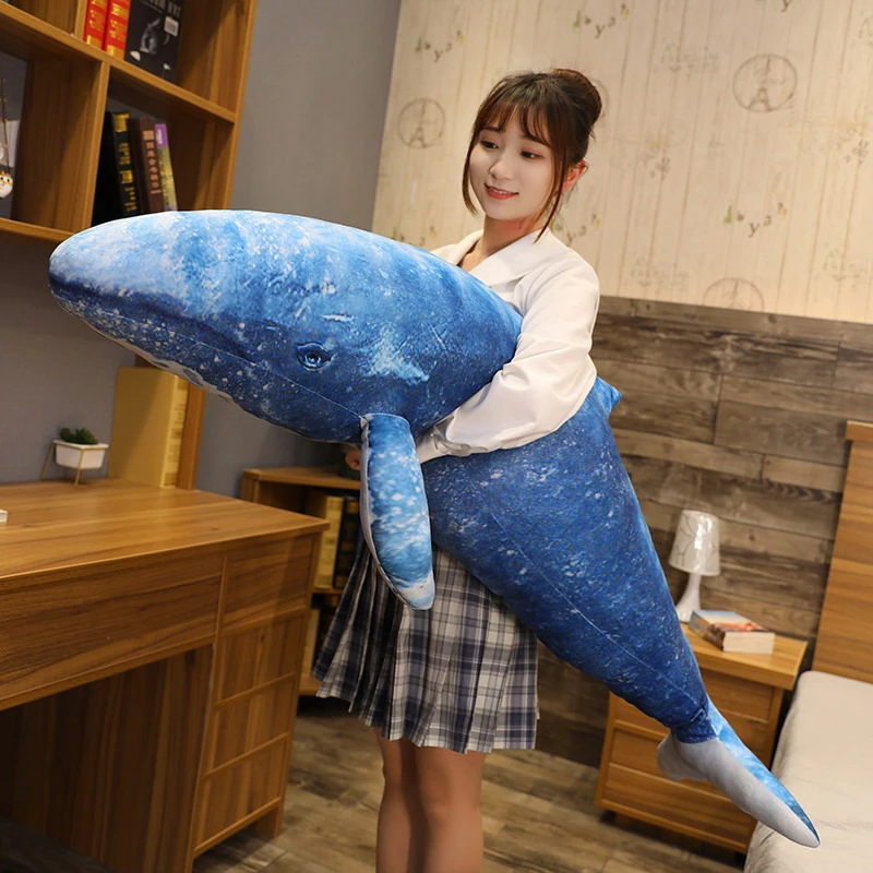 Japan Osaka Blue Whale Doll Plush Toy Giant Long Pillow Dolphin Girl Sleeping Ragdoll Baby Soothing Doll 51inch 130cm Dy Stuffed Plush Animals Aliexpress