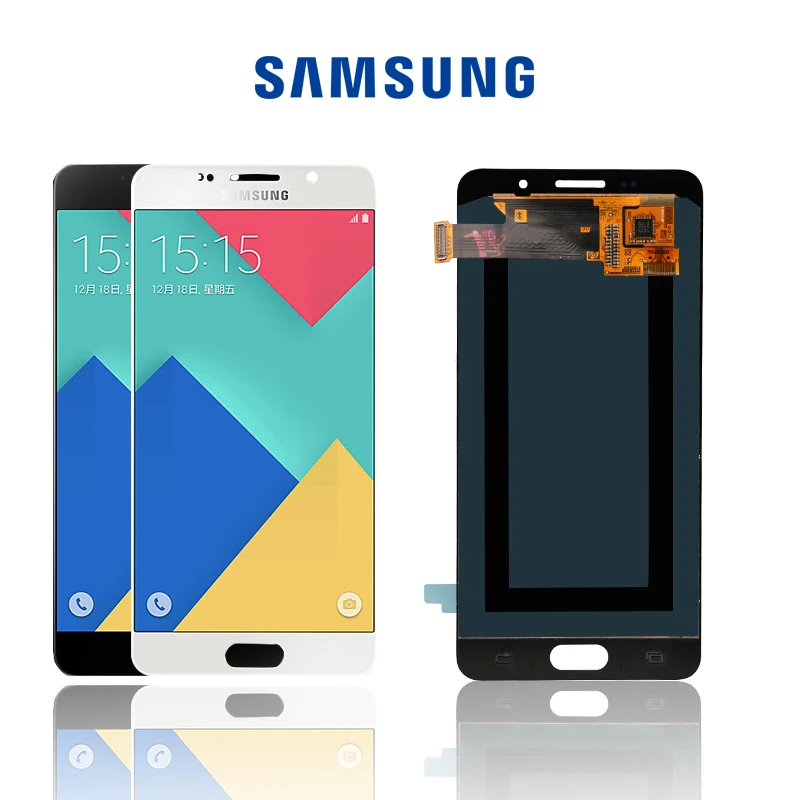 

100% Test Super AMOLED LCD for Samsung Galaxy A5 2016 A510F A510M A510FD A5100 A510Y LCD Display Touch Screen Digitizer Assembly