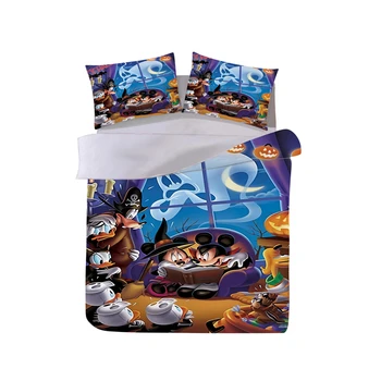 

Halloween Bedding Set Minnie Mickey Duvet Cover Pillowcase Cartoon Children King Size Bed Set The Nightmare Befor Christmas