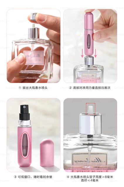 5ML Refillable Portable Travel Mini Spray Refillable Conveniet Empty Atomizer Perfume Bottles Cosmetic Containers For Traveler 4