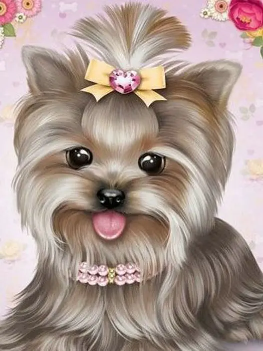 Diamond painting cartoon animal dog Beadwork Pattern Sets Mosaic Square Rhinestones Diy diamond Embroidery Picture Beads | Дом и сад