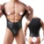 Мужская Сексуальная Искусственная Кожа Боди Jockstrap Нижнее Белье Борьба Синглетное Трико Комбинезоны Подтяжк Комбинезоны Сексуальные Плюшевые Белье
