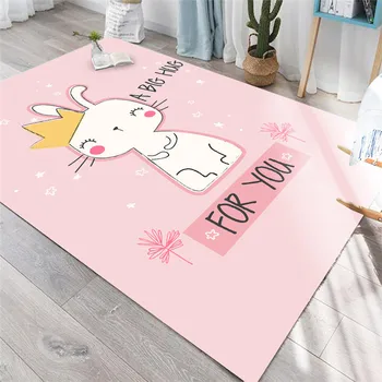 

Livingroom Children's Room Play Crawling Floor Mat Christmas Rugs Forest Animal Children Carpet Nordic Style Kids Area Rugs