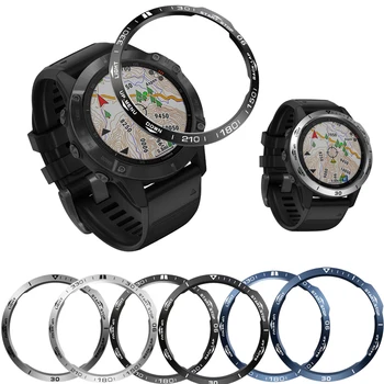 

Bezel Ring Styling Case Adhesive CoverFor Garmin fenix 6X/6X Pro/6X Sapphire Scratch Protection Metal Cover For Fenix 6 5 rings