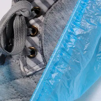 

1000Pcs Disposable Plastic prevent Slip Boot Safety Shoe Cover Cleaning Plastic Over Shoes Shoe Boot Covers Carpet Protectors