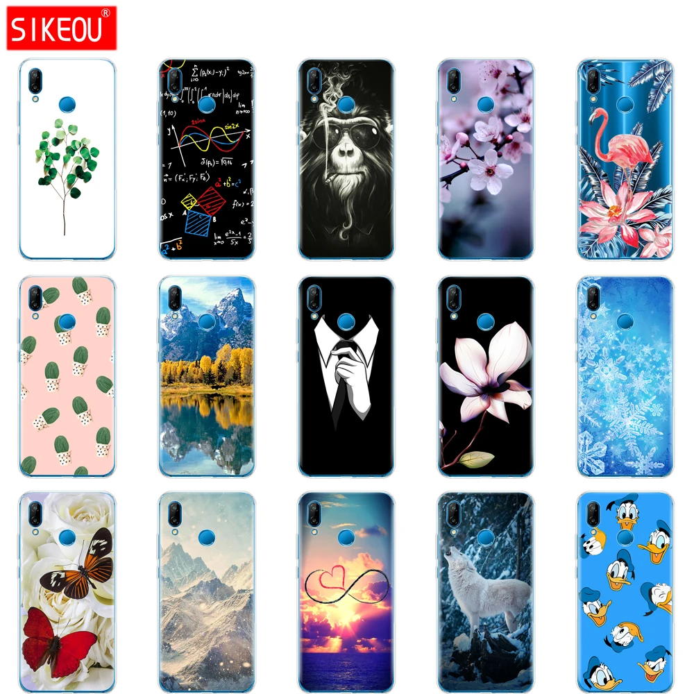 silicone case for huawei Nova 3 soft tpu phone 3i back cover 360 full protective printing clear coque |