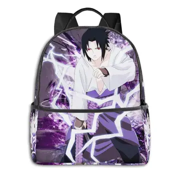 

NARUTO Uchiha Sasuke 3D Print Student School Backpack Popular Game Girls Boys School Book Bags Custom