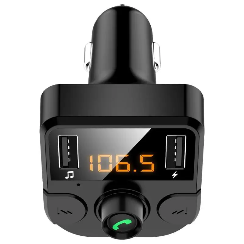 BT36B fm-передатчик Hands-free Оранжевый Светодиодный экран функция устранения шума Bluetooth 5,0 MP3-плеер USB зарядное устройство для телефона