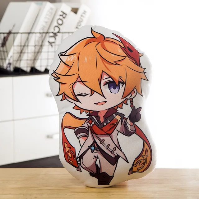 Genshin Impact Zhongli Tartaglia Xiao Venti Diluc Kaeya Paimon Keli Cosplay Anime Plush Toys Kawaii Cartoon Pillow Specification Childe