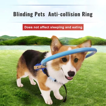 

XS-M Blind Pet Animal Protection Circle Guide Dog Harness Anti-collision Ring Harness For Small Puppy Dogs