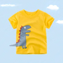 Детская одежда; Новинка года; летняя стильная футболка для детей; топ с короткими рукавами; футболки для малышей; детская одежда