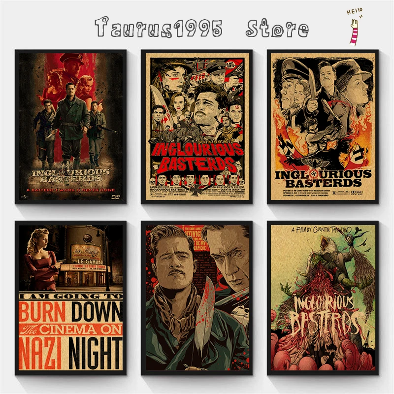 Новинка Классические фильмы Inglourious Basterds Quentin Tarantino украшение для дома Постер из
