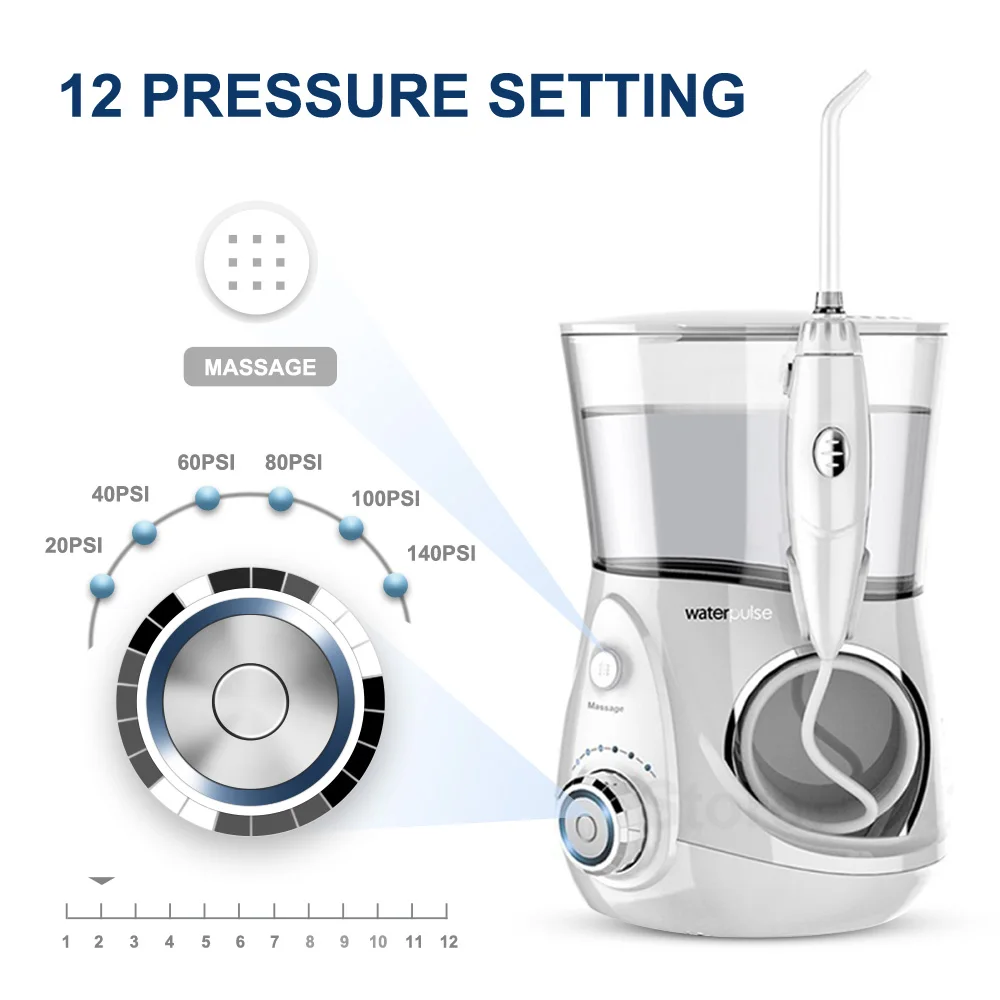 Ирригатор для полости рта Waterpulse V660 12 давления ирригатор выбор воды с 5 насадками
