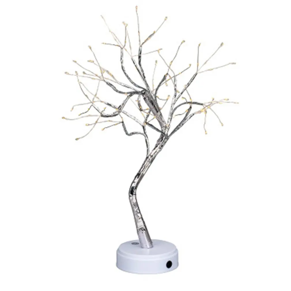 

Creative Led Pearl Tree Light Touch Screen Color Light Copper Wire Light Gift Decoration Night Light