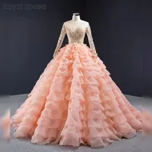 Элегантное Тюлевое бальное платье, платья для выпускного вечера с длинными рукавами, вечернее платье, Простые Вечерние платья знаменитостей