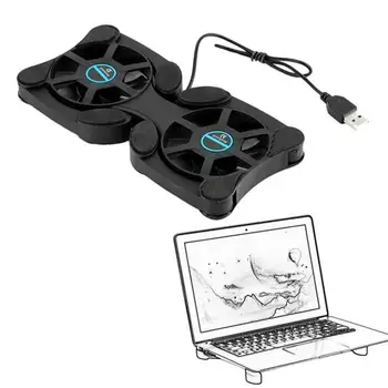 

Universal Foldable USB Laptop Cooler Quiet Anti-Slip Heat Dissipation Cooling Fan Bracket For 7-15 inch Notebook Laptop
