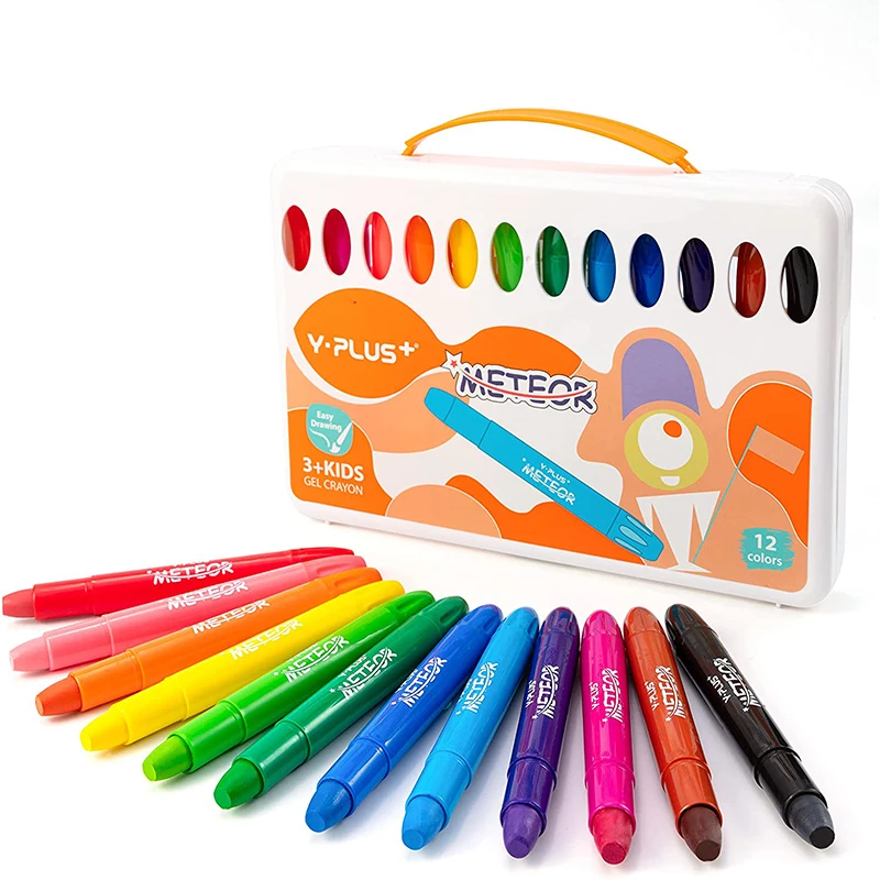 12 Color Pencils Crayons for Kids Oil Pastel Dust Free, Non-toxic, Easy To  Wash with Water Pencils - AliExpress