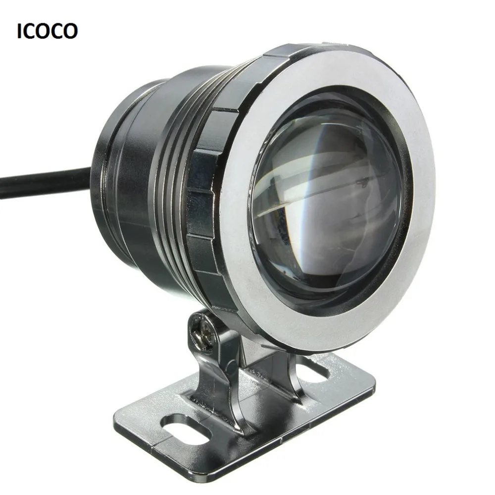 Waterproof 10W RGB LED Light Garden Fountain Pool Pond Spotlight Super Bright Underwater Lamp with Remote Control | Освещение