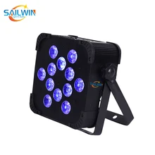 4X Лот 40 градусов 12*18 Вт 6в1 RGBAW UV DMX512 встроенный беспроводной IRC светодиодный плоский Par-прожектор Wifi сценический светильник с дистанционным управлением