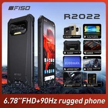 Téléphone F150 R2022 Android 11 Smartphone 8 go + 128 go 64mp + 20mp AF Vision nocturne 6.78 pouces FHD étanche 8300mAh NFC téléphone robuste