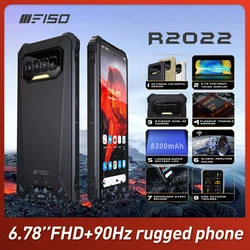 F150 R2022 Android 11 Smartphone 8GB+128GB 64MP+20MP AF Night Vision 6.78'' FHD Waterproof 8300mAh NFC Rugged Phone