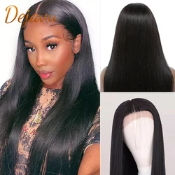Straight Lace Front Wigs Human Hair Lace Frontal Wigs PrePlucked 4X4 Closure Wig 24 26 28 Inch Brazilian Remy Hair T Part Wigs