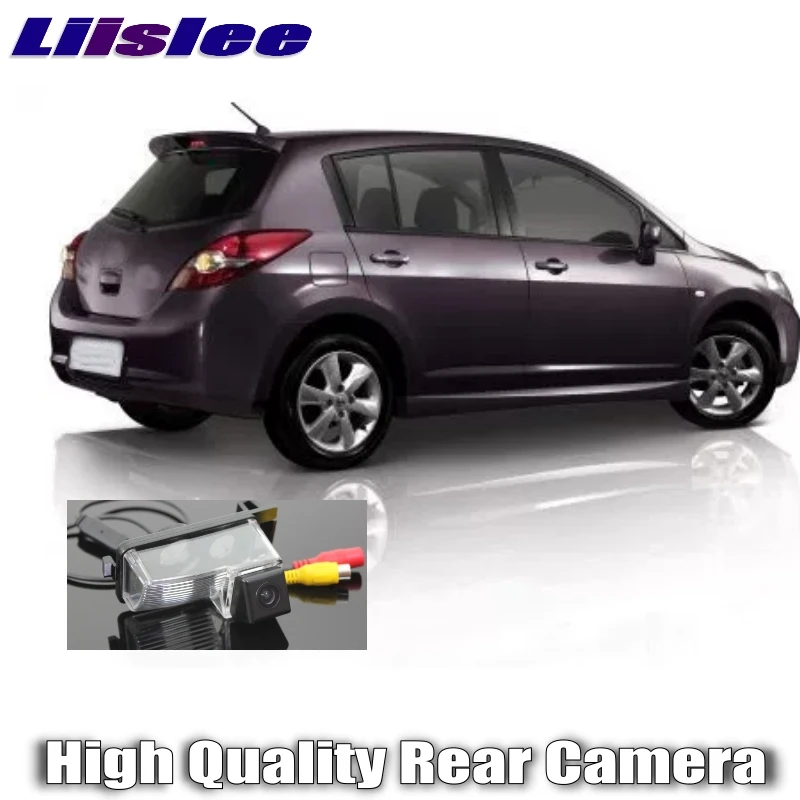LiisLee Car Reversing image Camera For Nissan Tiida Latio Hatchback C11 2004~2012 Night Vision WaterProof Rear View back Up CAM FHX
