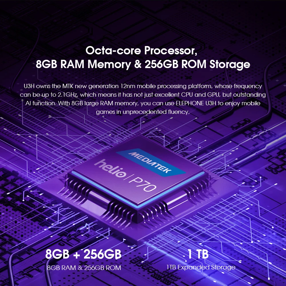 ELEPHONE U3H Helio P70 Octa Core 6.53\ ELEPHONE U3H Helio P70 Octa Core 6.53\