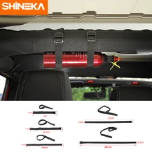 SHINEKA Stowing Tidying for Jeep Wrangler Automobile Car Fire Extinguisher Fixing Holder Belt Trunk Fire Extinguisher Strap