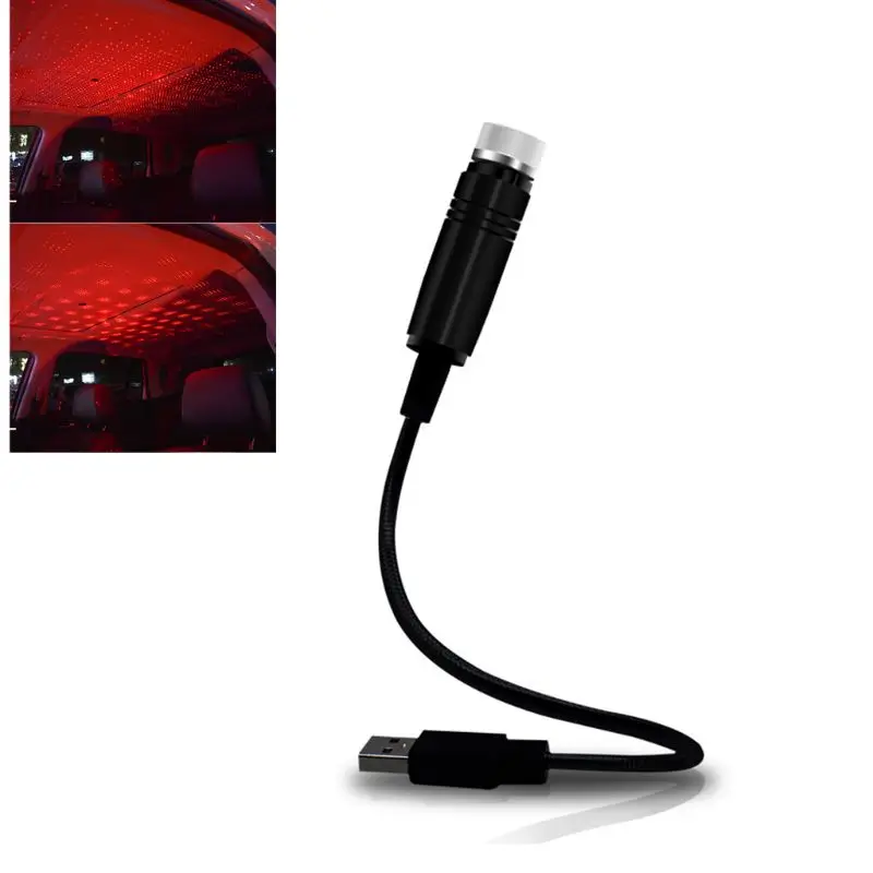 Автомобильный USB звезда красивый потолочный светильник звездное небо проекция Декор лампа крыша ночник Q9QD