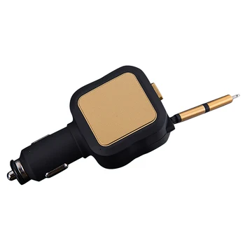 

Car Charger with 33.5In Telescopic Cable 4.8A Dual USB Car Charger for Apple Phone, Android Phone Tablet and More