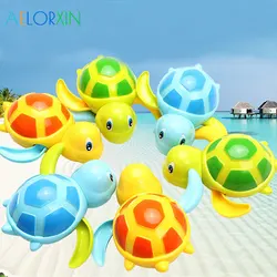 Jouet de bain pour bébé, tortue de dessin animé, jouet de bain pour bébé, tortue de natation, chaîne mécanique, jouets classiques 