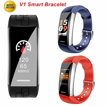 

V1 Smart Bracelet Hreat Rate Blood Pressure Fitness Activity Bracelet IP67 Waterproof Sport Watch Call Reminder Smart Band