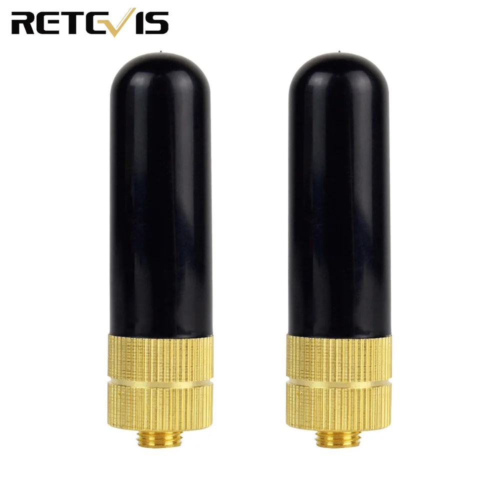 2pcs Retevis RT 805S UHF VHF Antenna SMA F for Kenwood Baofeng UV 5R BF 888S 1